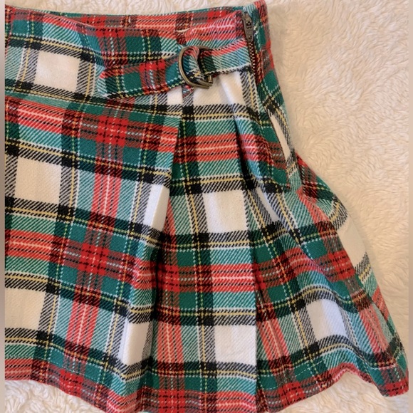 🎄♥️🤍Flannel Christmas skirt- pleated 🤍♥️🎄 - Picture 8 of 11